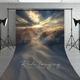 Lofaris Sunset Sky Beach Dusk Wheat Field Sweep Backdrop